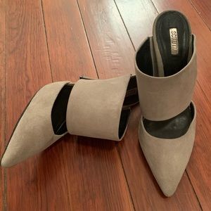 Schutz suede closed pointed toe heel | Size 8